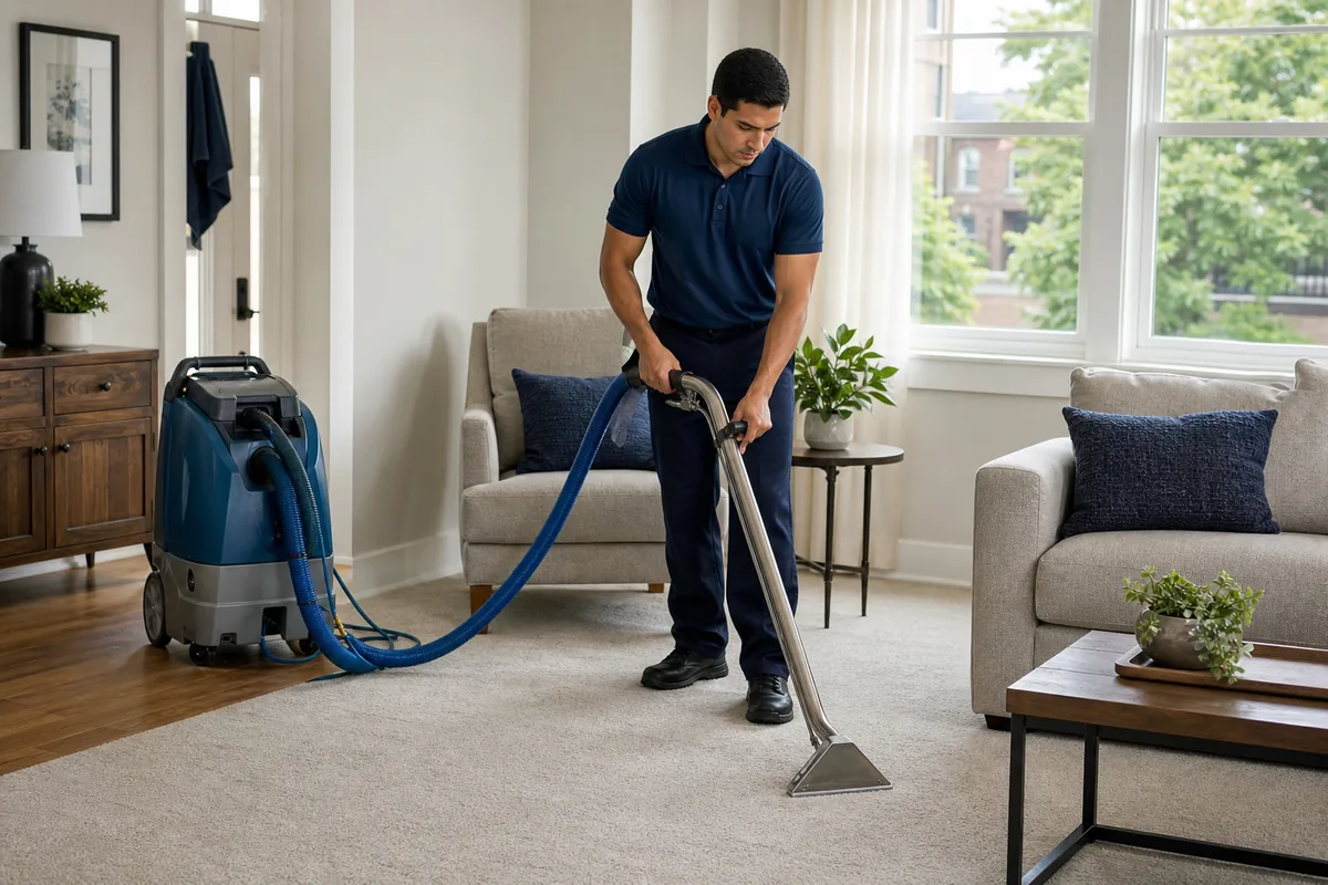 Finished hammond carpet & upholstery cleaning area in a Hammond home