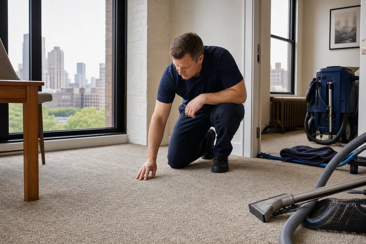St. John home prepared for st. john carpet & upholstery cleaning with a clear access path
