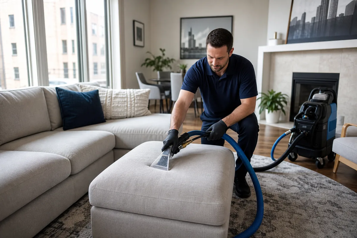 Finished what do upholstery cleaning codes mean area in a Hammond home