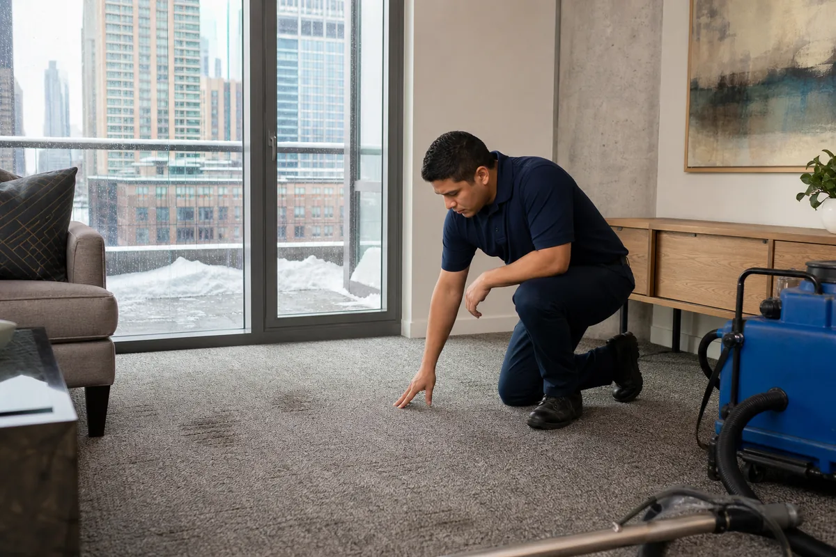 Hammond home prepared for handling winter salt and slush on hammond carpet with a clear access path