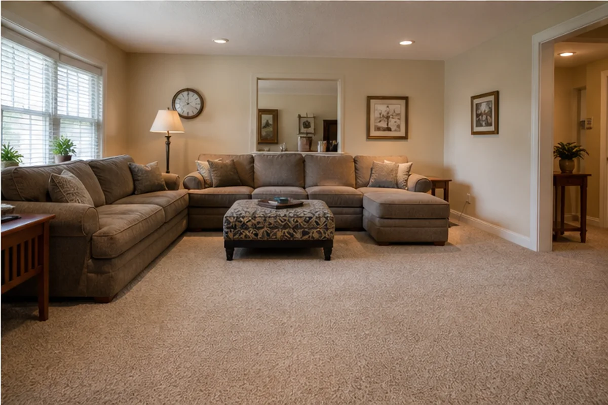 Finished carpet cleaning in hammond, indiana area in a Hammond home