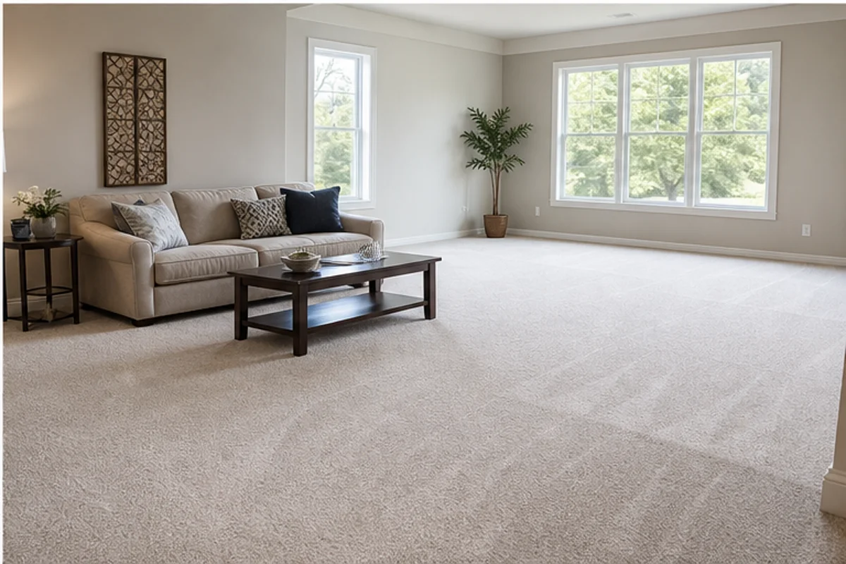 Finished carpet cleaning in st. john, indiana area in a St. John home