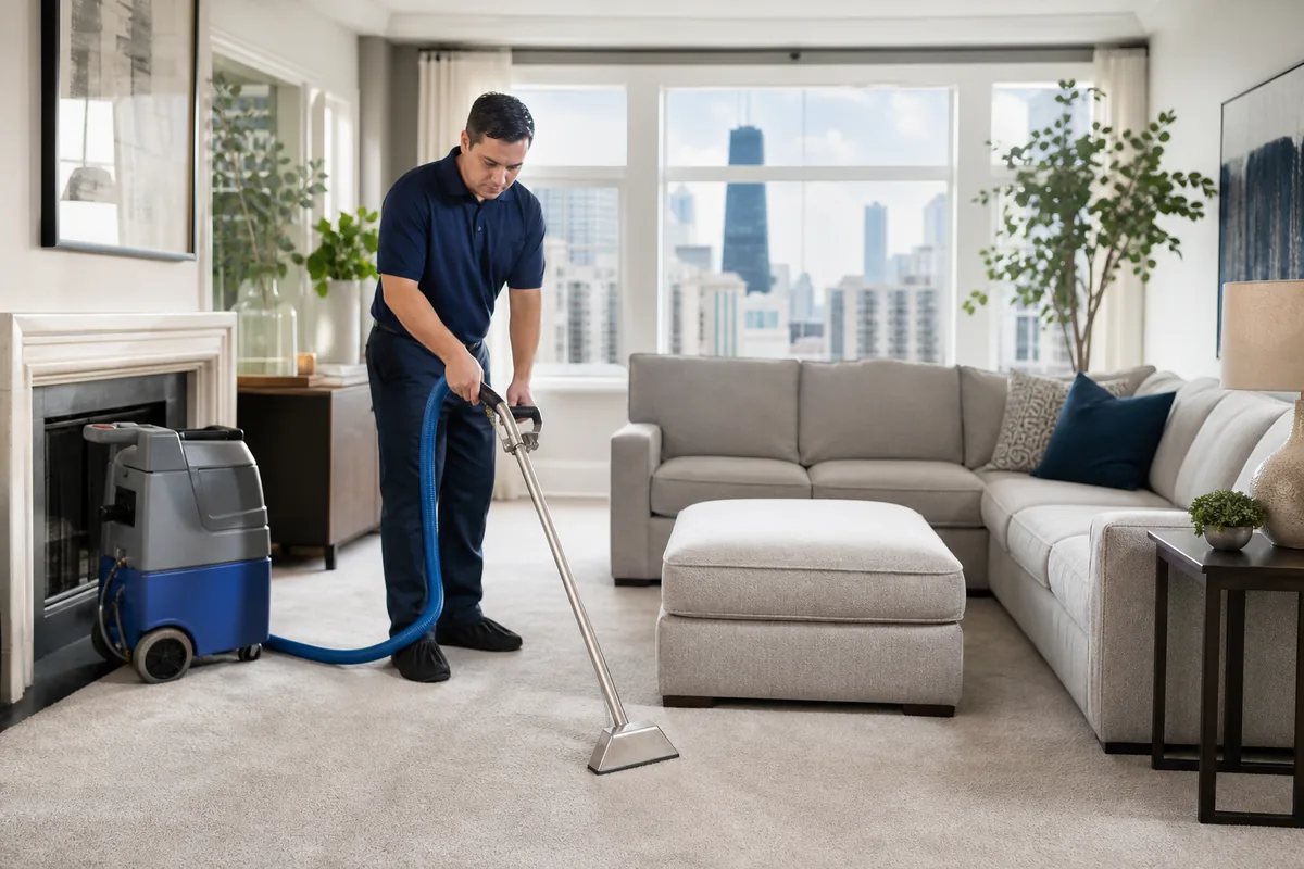 Finished hammond carpet and upholstery cleaning services area in a Hammond home