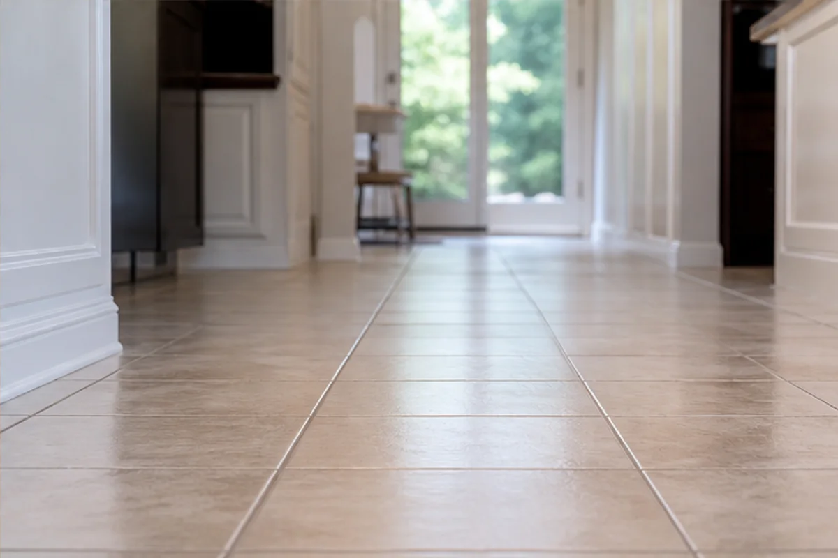 Finished tile & grout cleaning in highland, indiana area in a Highland home