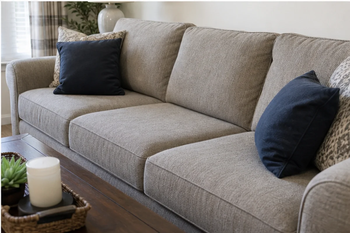Finished upholstery cleaning in griffith, indiana area in a Griffith home
